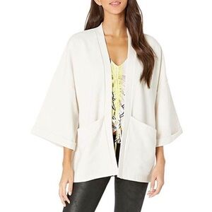 Cupcakes and Cashmere Wide Sleeve Open Front Pocket Cardigan Sweater